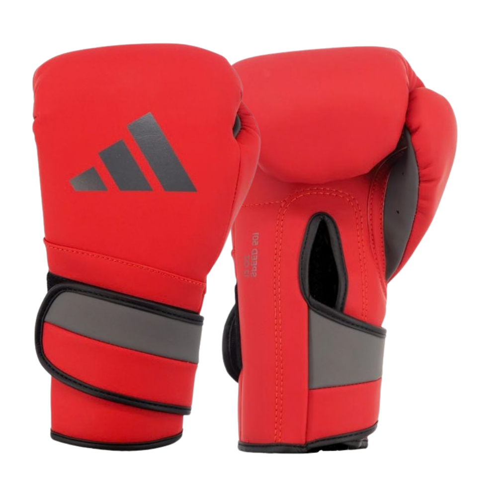 Adidas Adispeed Boxing Gloves - Red/Silver-Adidas