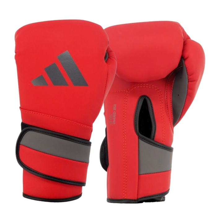 Adidas Adispeed Boxing Gloves - Red/Silver-Adidas