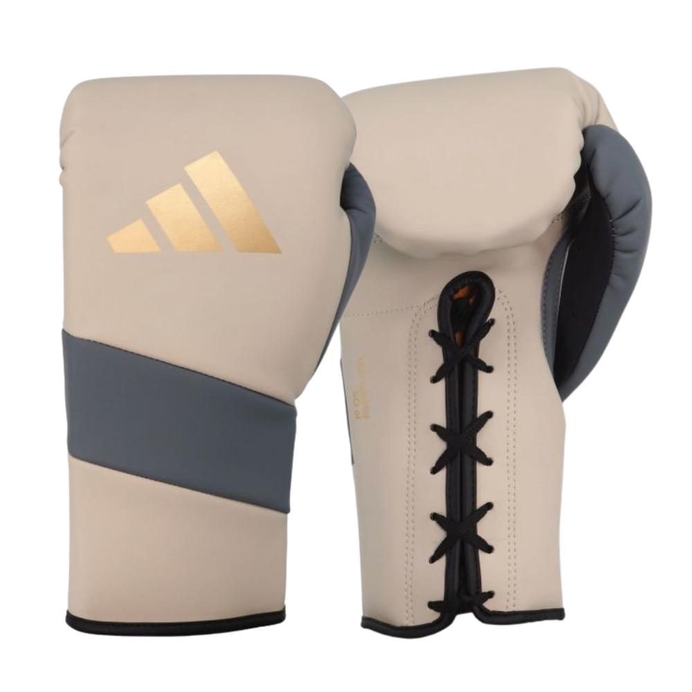 Adidas Adispeed Lace Pro Boxing Gloves - Grey-Adidas