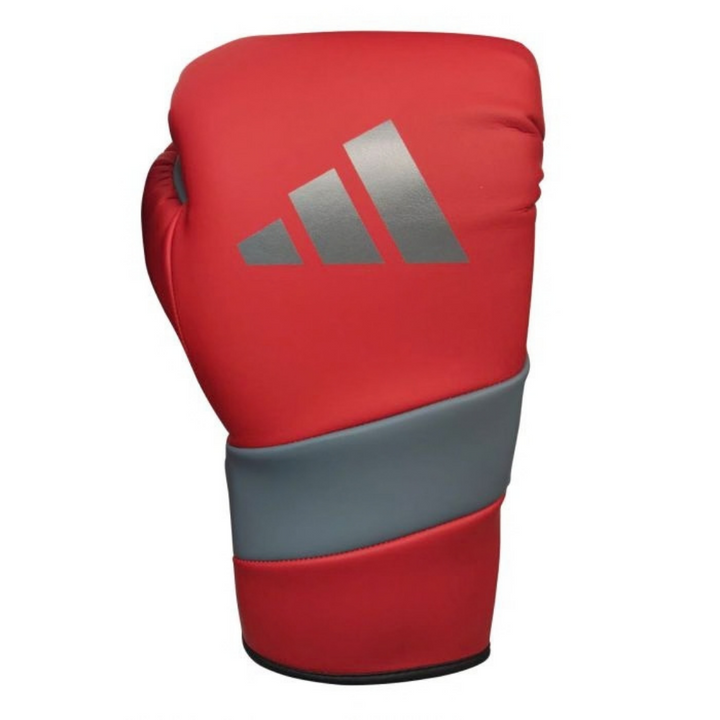 Adidas Adispeed Lace Pro Boxing Gloves - Red/Silver-Adidas