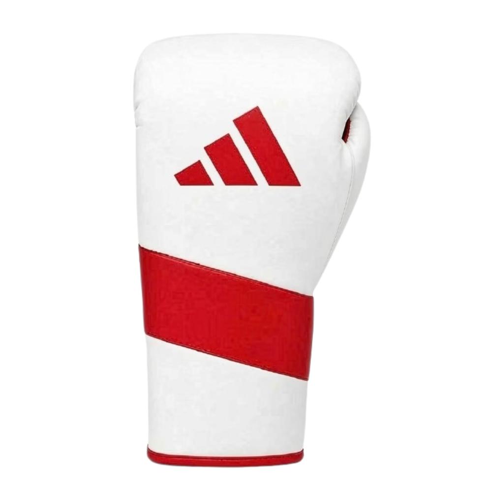 Adidas Adispeed Lace Pro Boxing Gloves - White/Red-Adidas