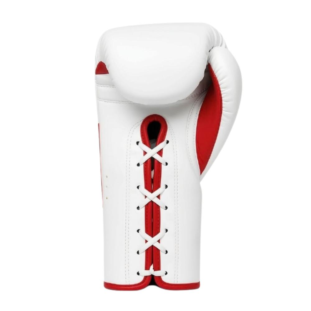 Adidas Adispeed Lace Pro Boxing Gloves - White/Red-Adidas