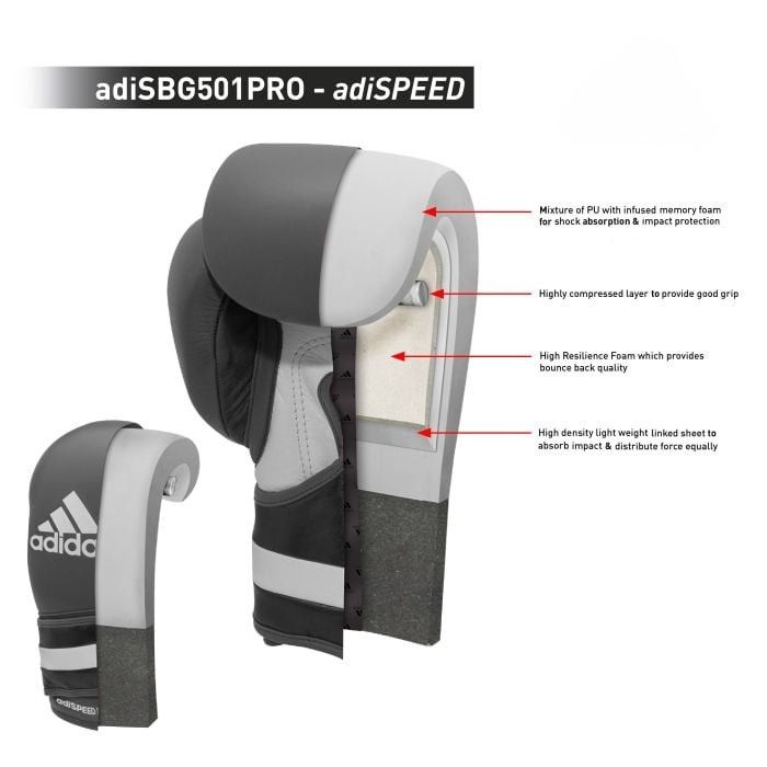 Adidas Adispeed Pro Boxing Gloves-Adidas