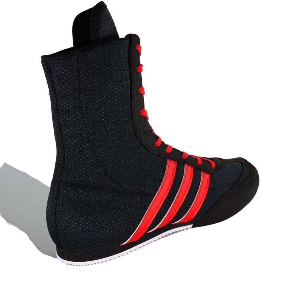 Adidas Box Hog 2 Custom Boxing Boots - Black/Red-FEUK