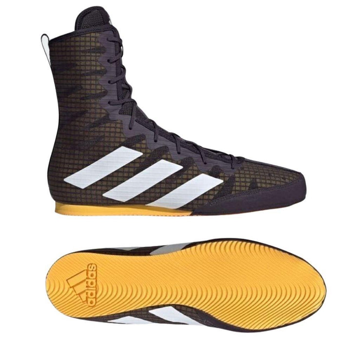 Adidas Box Hog 4 Boxing Boots - Black/Oly-Adidas