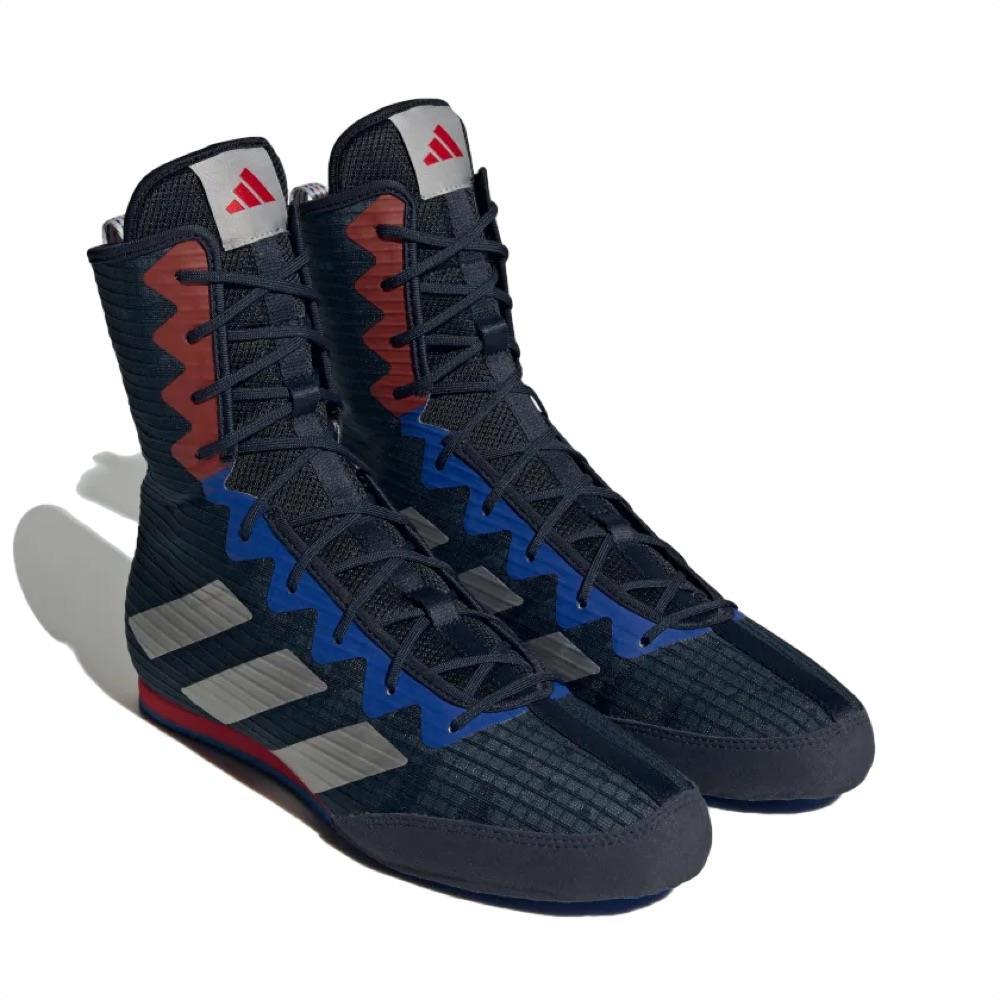 Adidas Box Hog 4 Boxing Boots Navy Blue Red