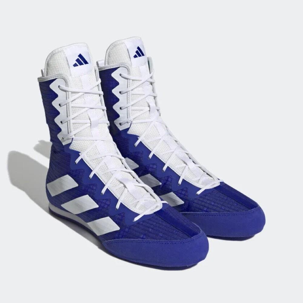 Adidas Box Hog 4 Boxing Boots - Navy Blue/White-FEUK