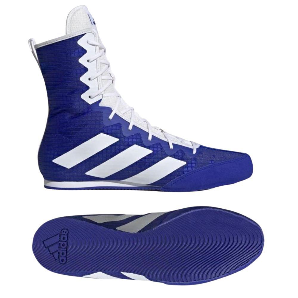 Adidas Box Hog 4 Boxing Boots - Navy Blue/White