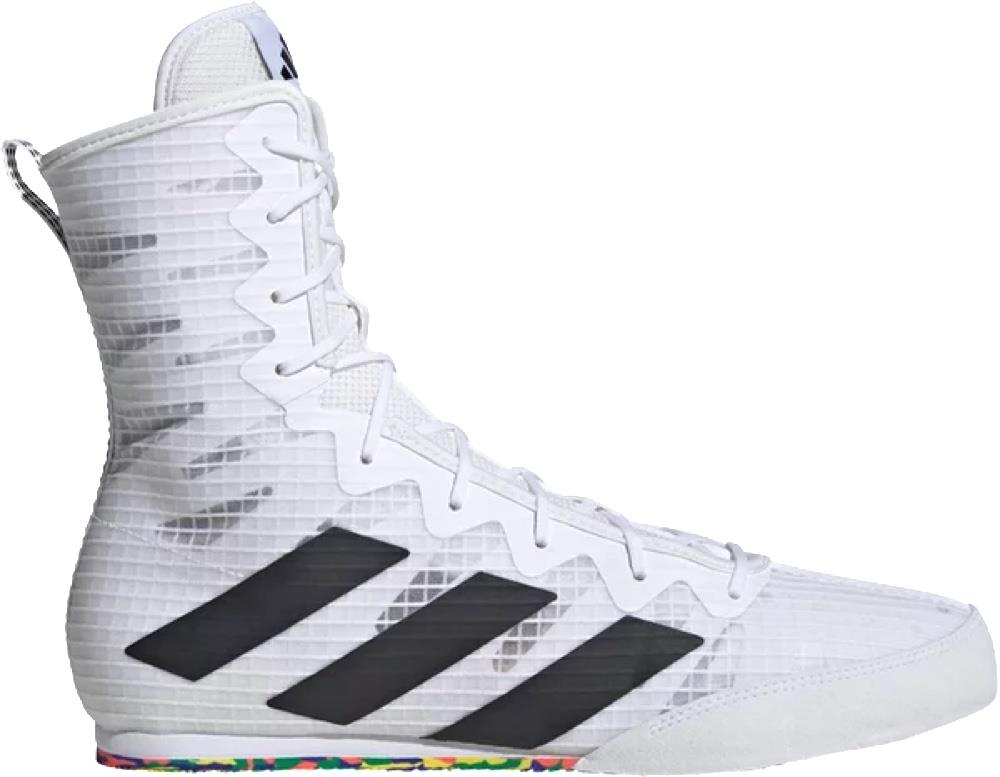 Adidas Box Hog 4 Boxing Boots - White-Adidas
