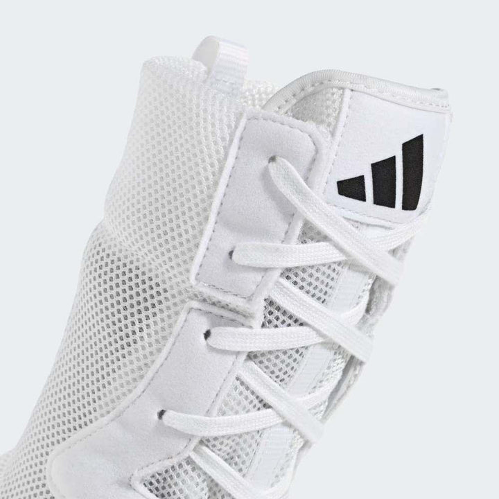 Adidas Box Hog Classic Boxing Boots - White-Adidas