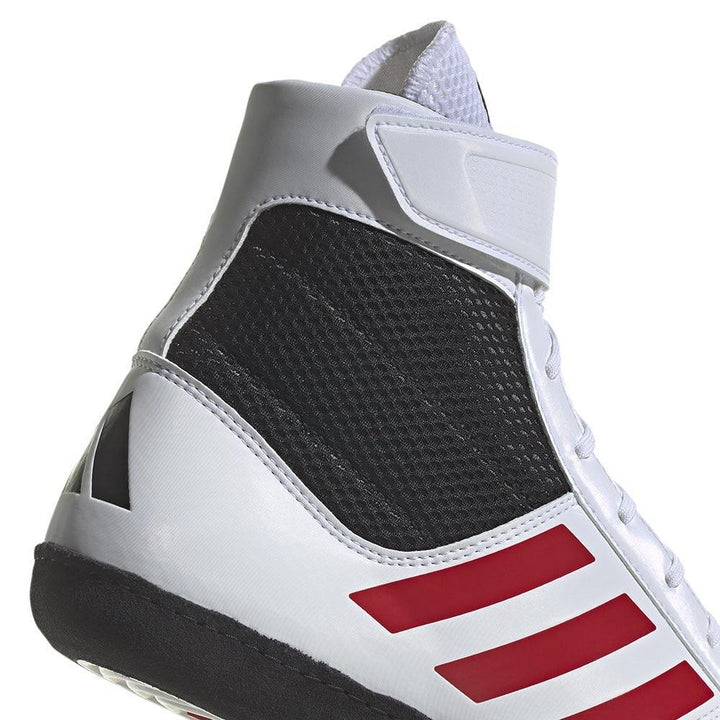 Adidas Combat Speed 5 Wrestling Boots - White/Black-FEUK