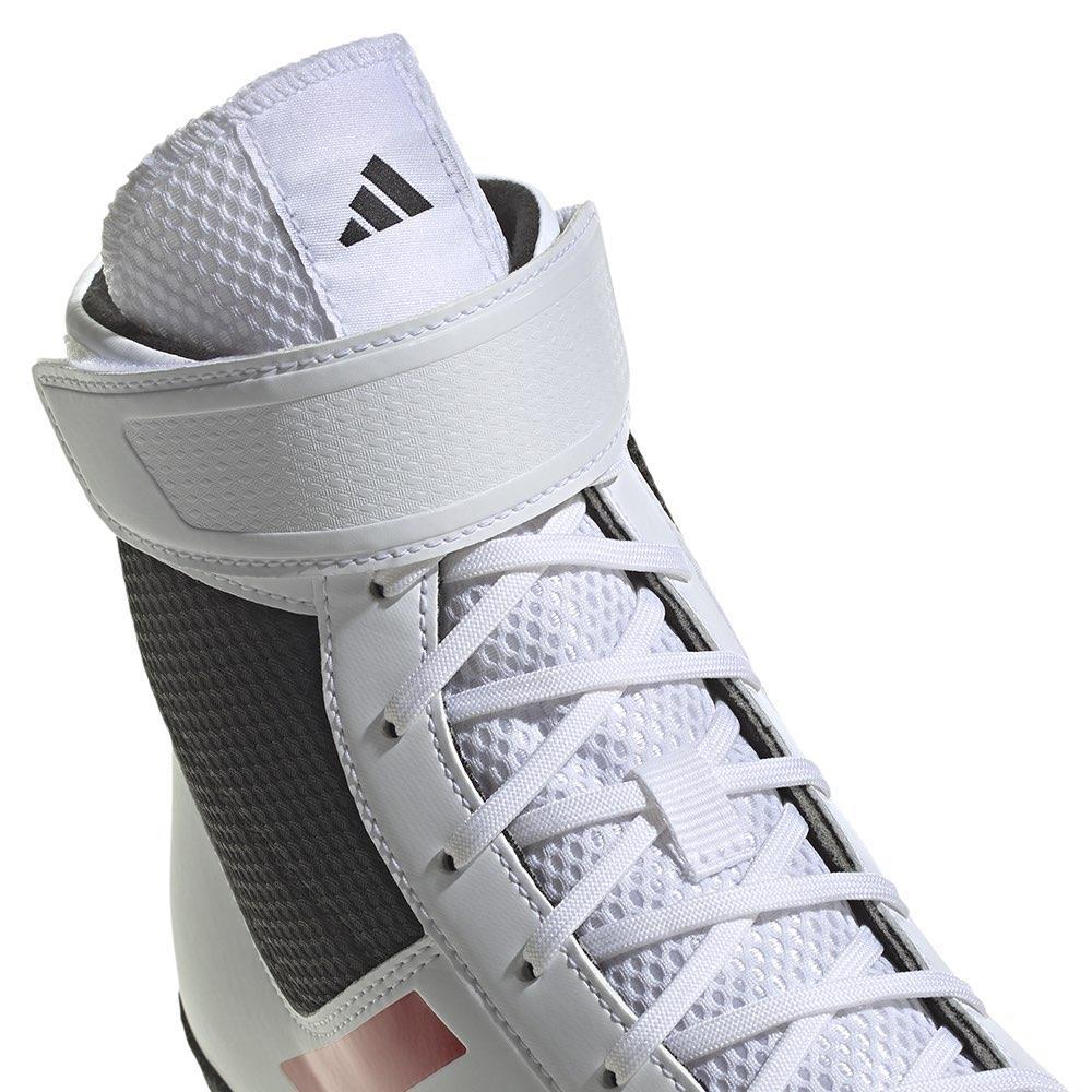 Adidas Combat Speed 5 Wrestling Boots - White/Black-FEUK