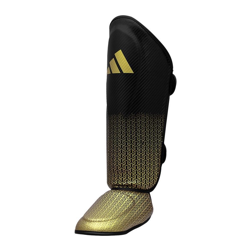 Adidas Kickboxing Shin Guards - Black/Gold-FEUK