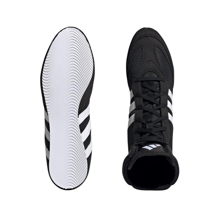 Adidas Box Hog 2 Boxing Boots - Black-Adidas