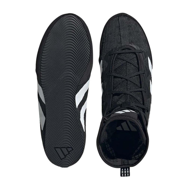Adidas Kids Box Hog 4 Boxing Boots - Black-Adidas