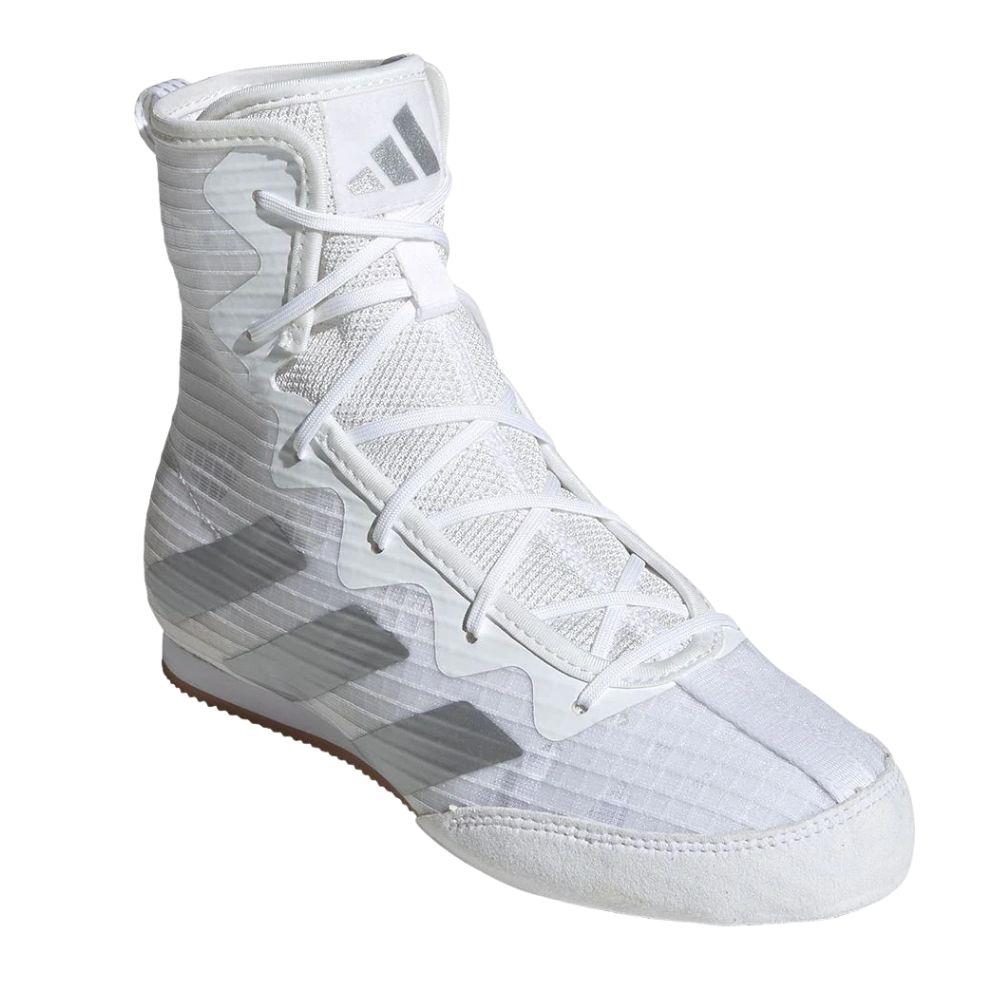 Adidas Kids Box Hog 4 Boxing Boots - White-Adidas