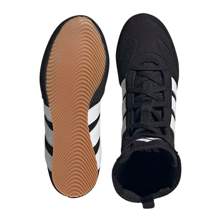 Adidas Kids Box Hog Classic Boxing Boots - Black-Adidas
