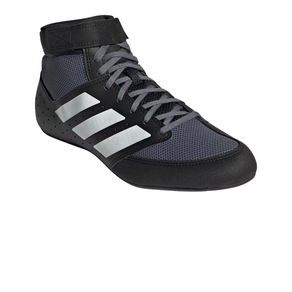 Adidas Mat Hog 2.0 Wrestling Boots - Black/White-FEUK