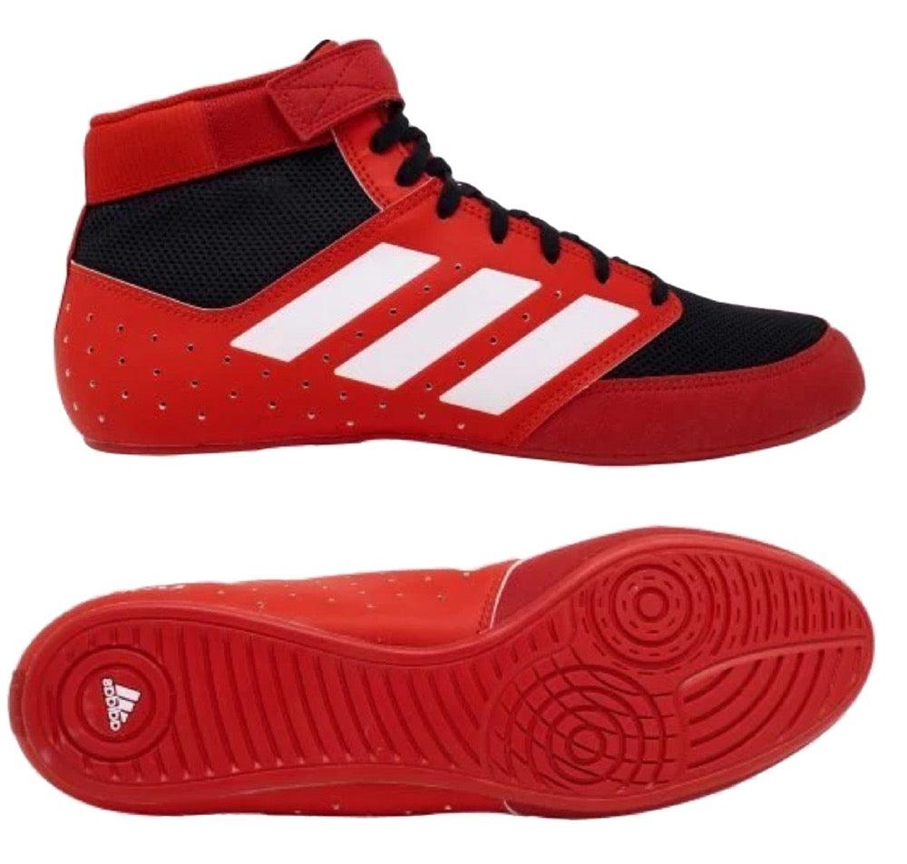 Adidas Mat Hog 2.0 Wrestling Boots - Red/White