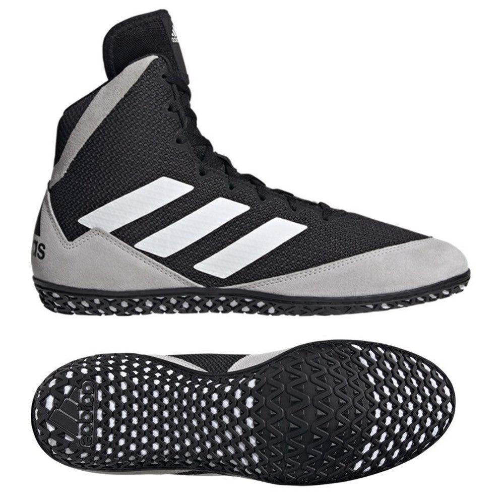 Adidas Mat Wizard 5 Wrestling Boots - Black/White