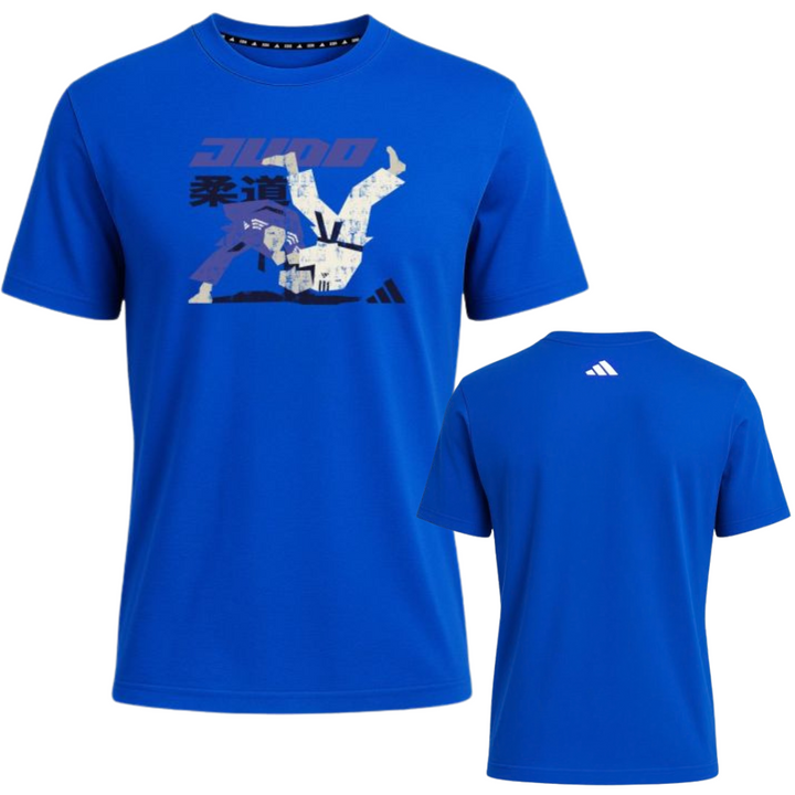 Adidas Motif Judo T-Shirt - Blue-Adidas
