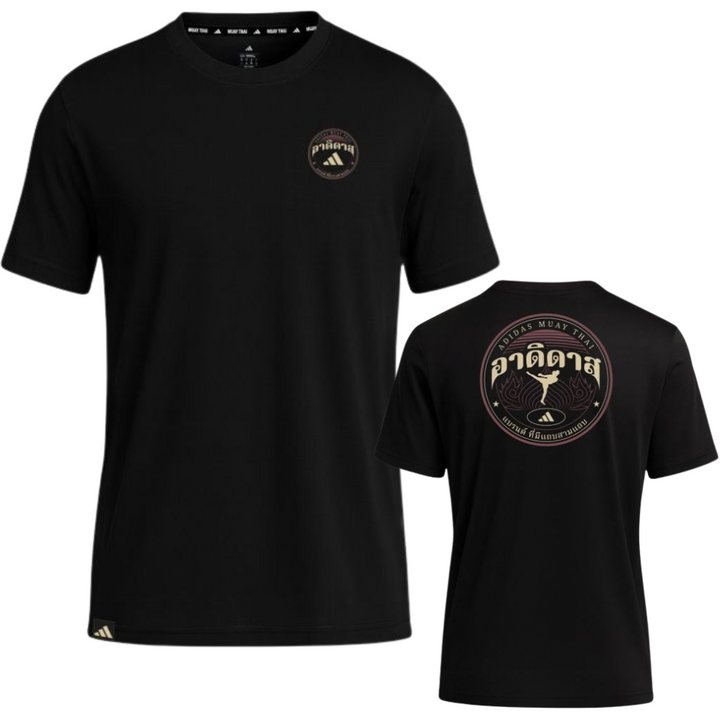 Adidas Motif Muay Thai T-Shirt - Black-Adidas