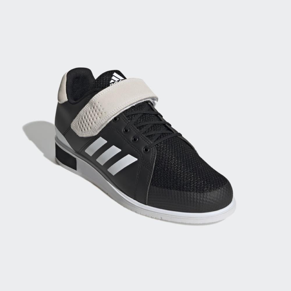 Adidas Power Perfect 3 Weightlifting Boots - Black/White-FEUK