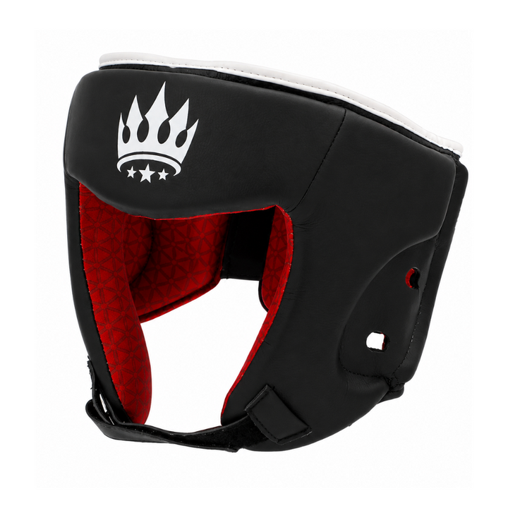 Playerz SparTech Open Face Head Guard - Black/White