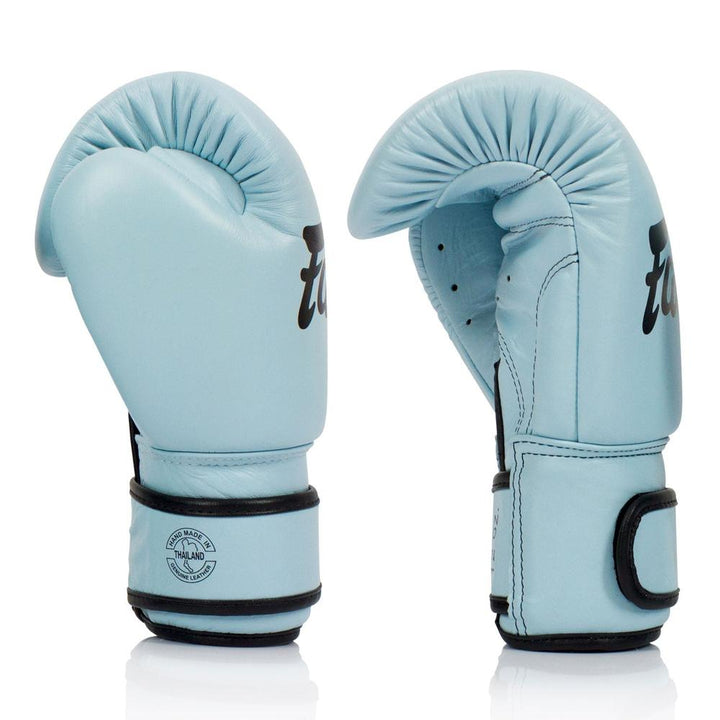 BGV20 Fairtex Leather Boxing Gloves Pastel Blue-Fairtex