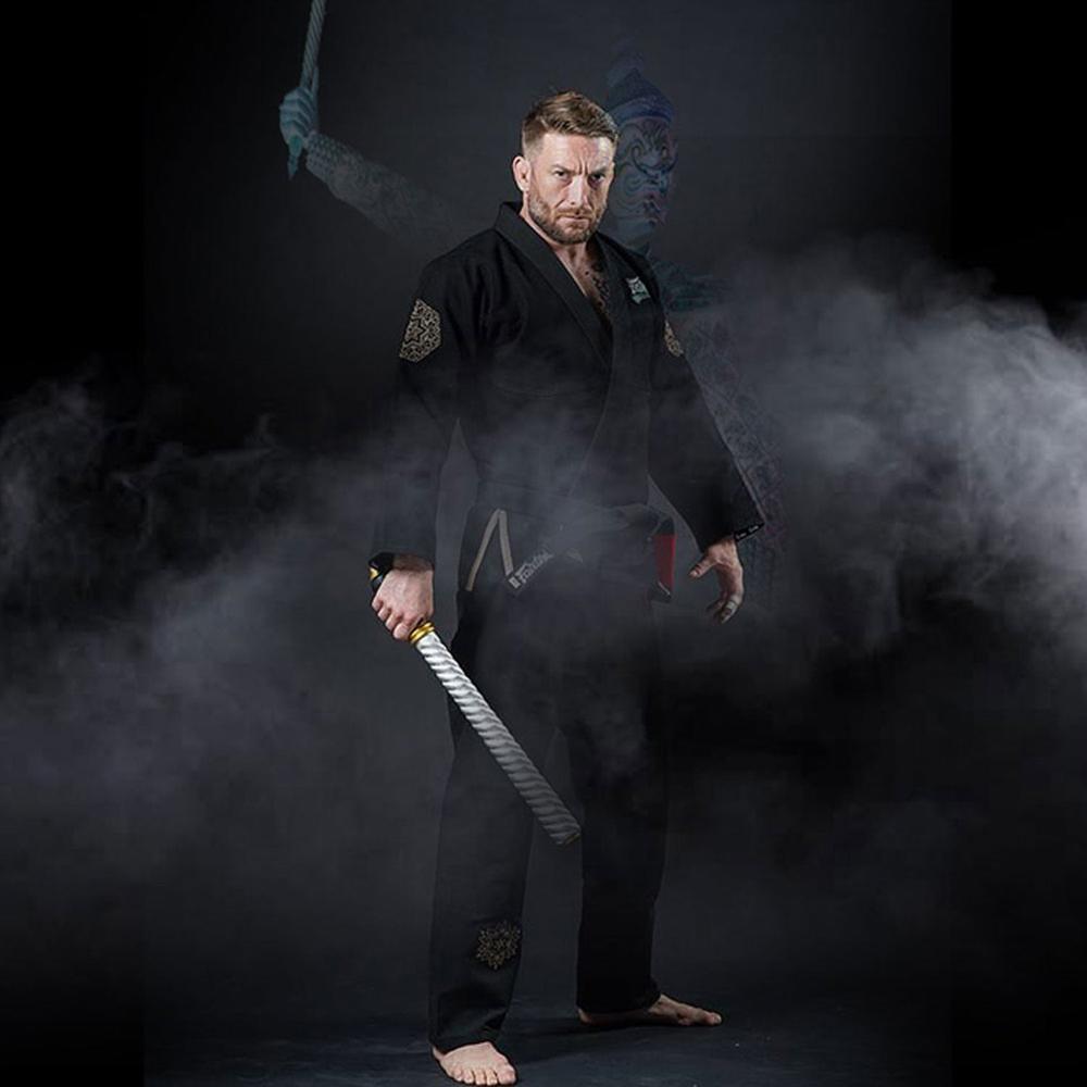 BJJ3 Fairtex Treeburam Premium BJJ Gi Black-Fairtex