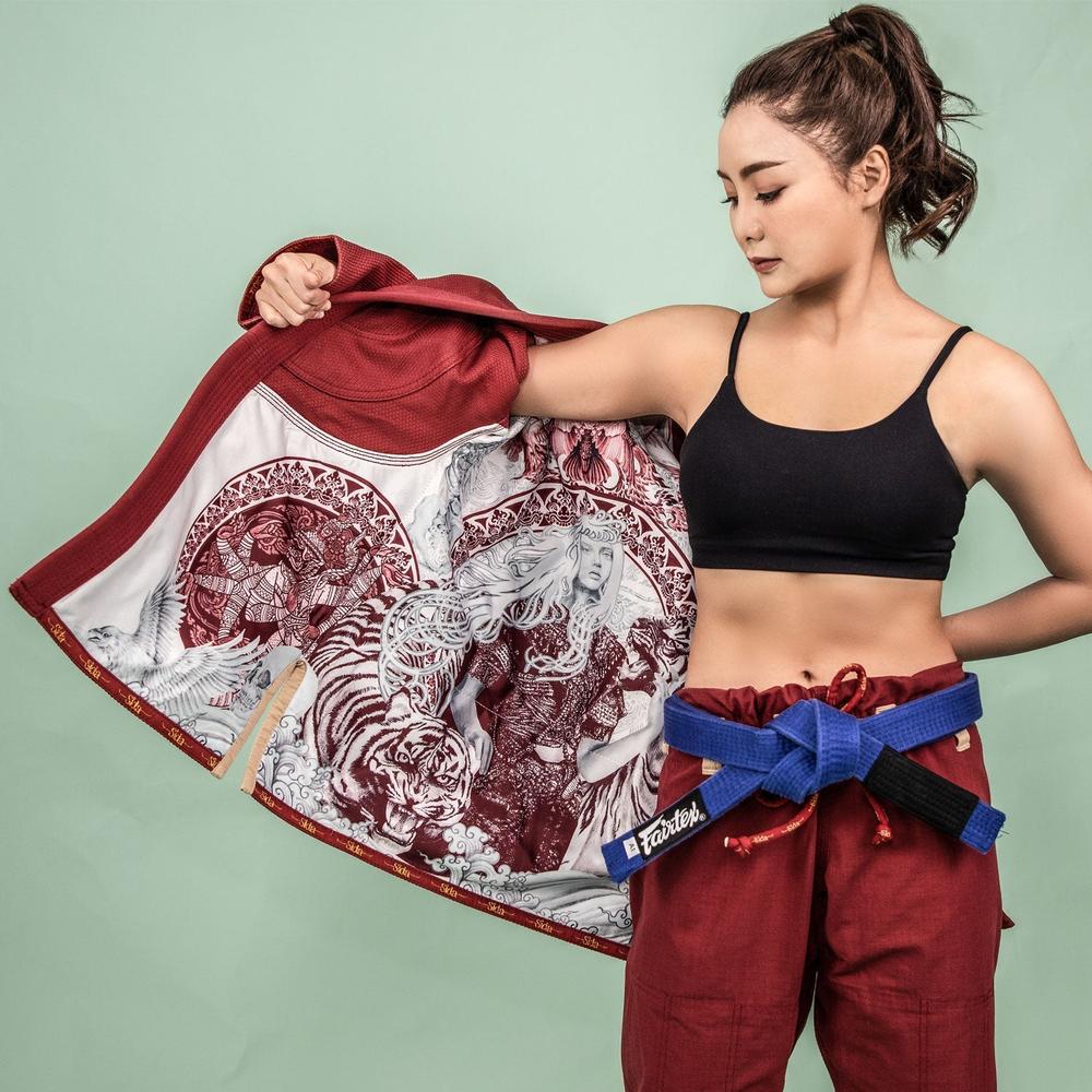 BJJ4 Fairtex Sida Premium BJJ Gi Maroon-Fairtex