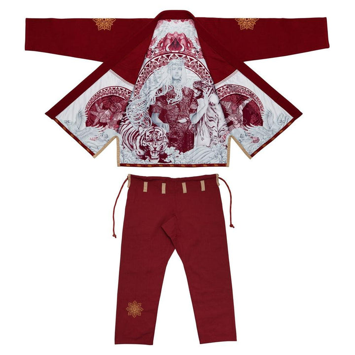 BJJ4 Fairtex Sida Premium BJJ Gi Maroon-Fairtex