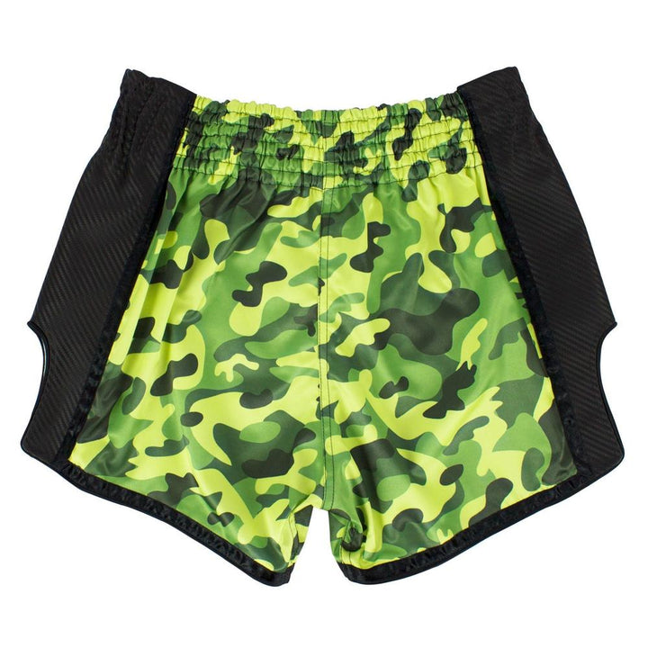 BS1710 Fairtex Slim Fit Muaythai Shorts Green Camo-Fairtex
