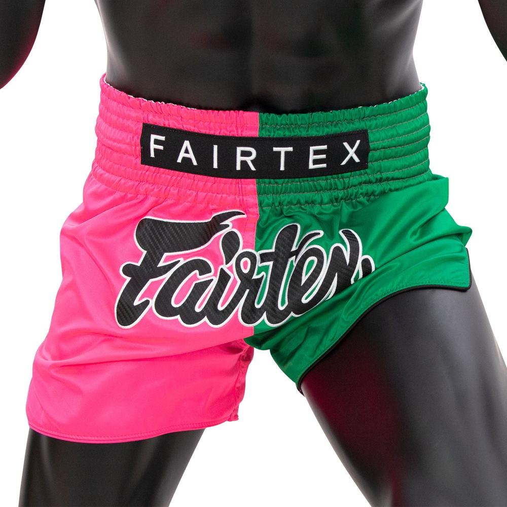 BS1911 Fairtex Fighter Shorts Pink-Green-Fairtex