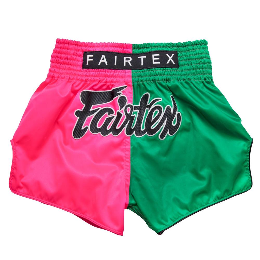 BS1911 Fairtex Fighter Shorts Pink-Green-Fairtex