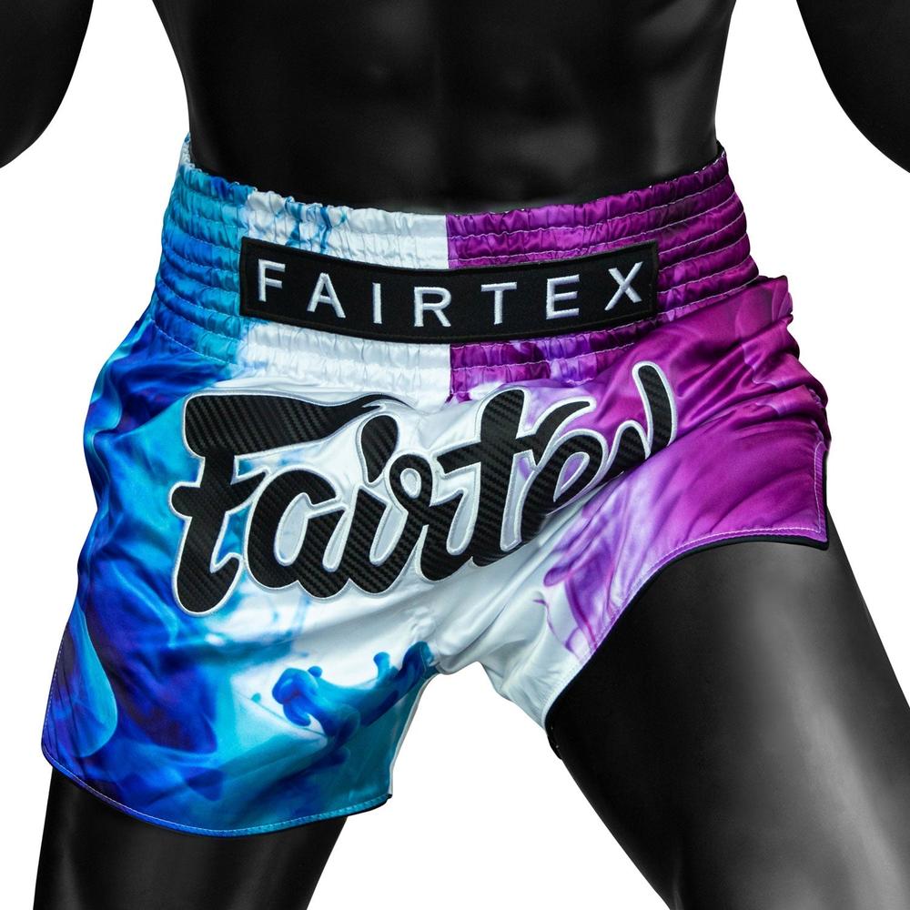 BS1950 Fairtex White Tech House Muaythai Shorts-Fairtex