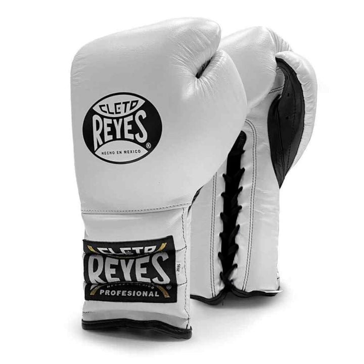 Cleto Reyes Lace Sparring Gloves - White-Cleto Reyes