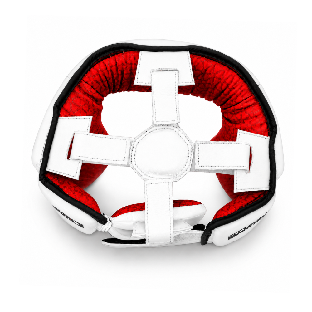 Playerz SparTech Open Face Head Guard - White/Black
