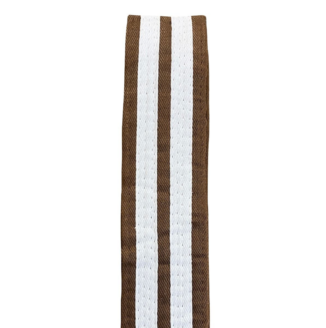 Cimac White Striped Belt - 2 Stripe