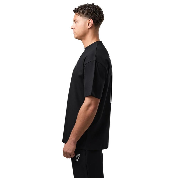 Gym King Fight Division Outline Tee - Black