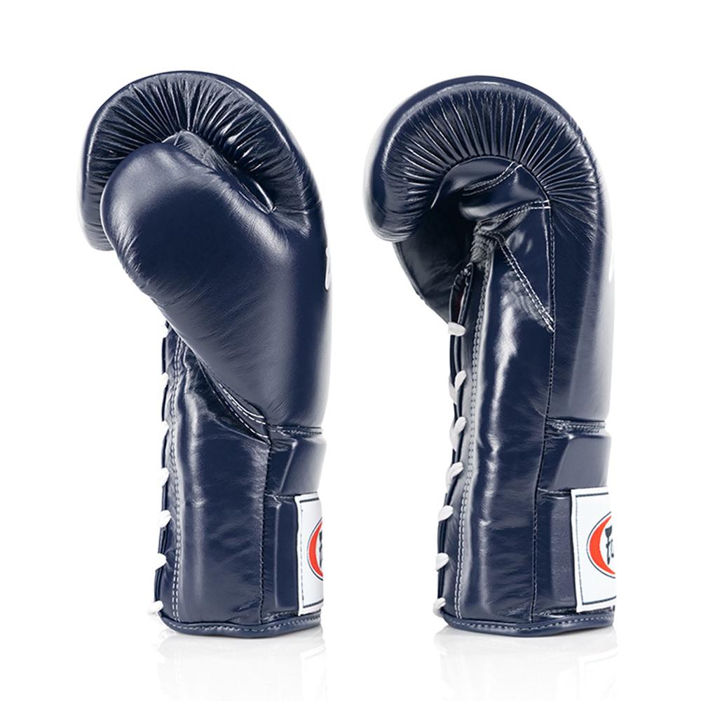Fairtex BGL3 Lace-up Sparring Gloves - Blue-Fairtex
