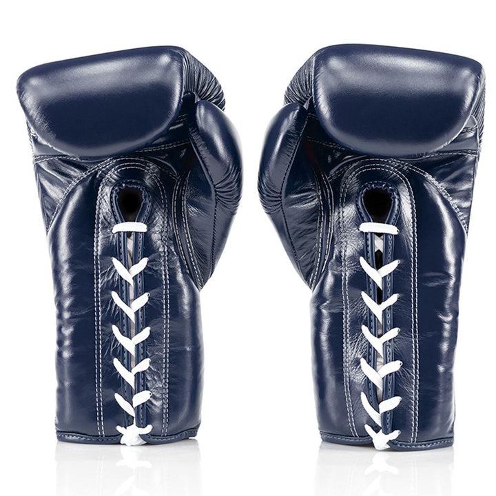 Fairtex BGL3 Lace-up Sparring Gloves - Blue-Fairtex
