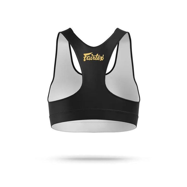SB1 Fairtex Classic Sports Bra Black-Gold-Fairtex