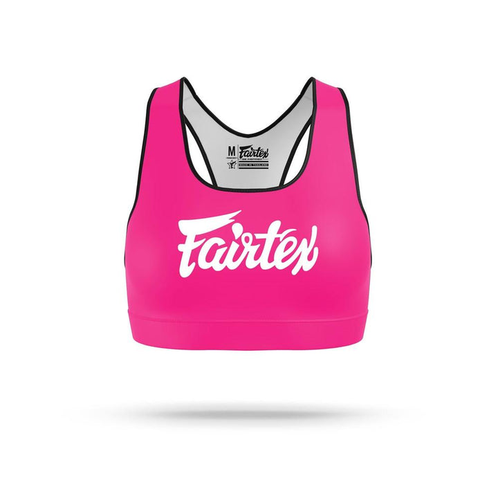 SB1 Fairtex Classic Sports Bra Pink-White-Fairtex