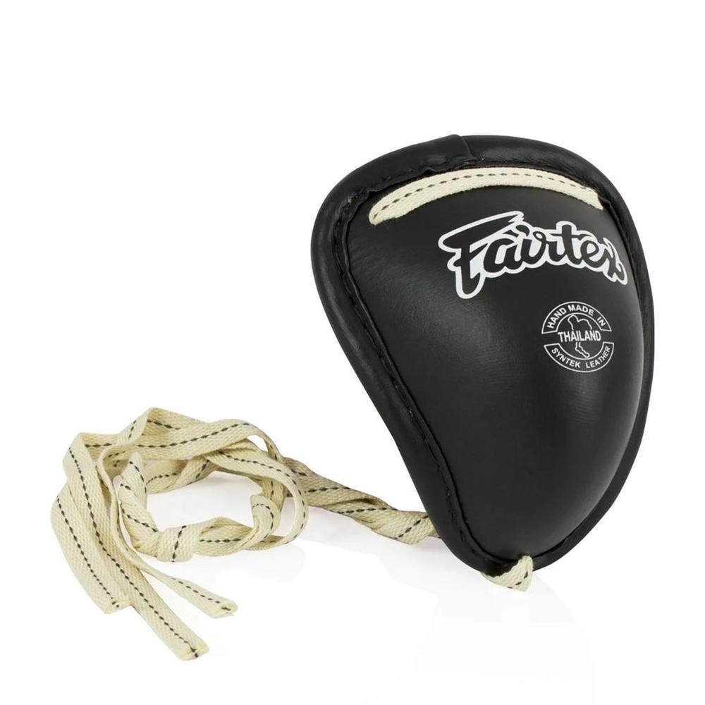 Fairtex GC2 Thai Metal Groin Guard - Black-Fairtex