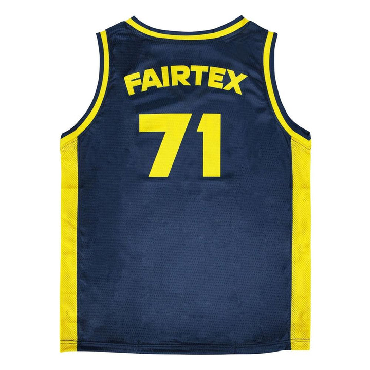 Fairtex JS27 Basketball Jersey - Navy-Yellow-Fairtex