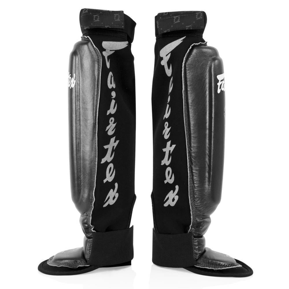 Fairtex MMA Style Shin Pads - Black-FEUK