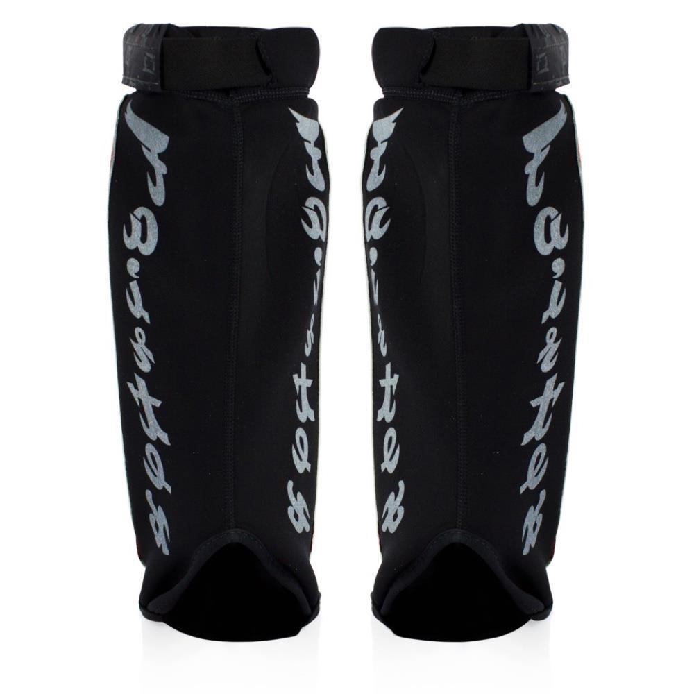 Fairtex MMA Style Shin Pads - Red-FEUK