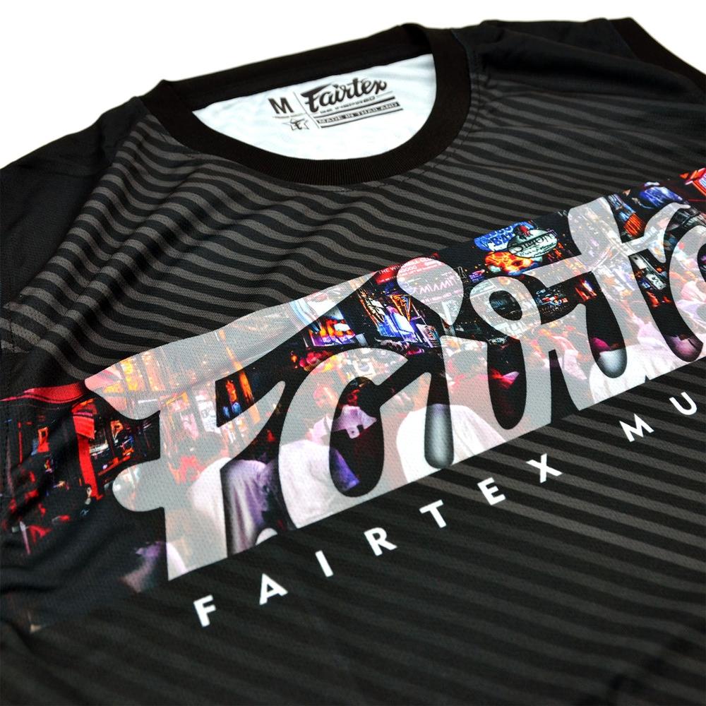 Fairtex MTT40 Tank Top - Pattaya Nightlife - Black-Fairtex
