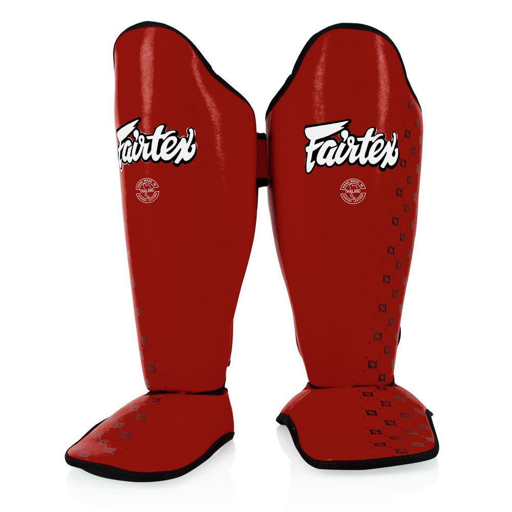 Fairtex Muay Thai Shin Guards - Red-Fairtex